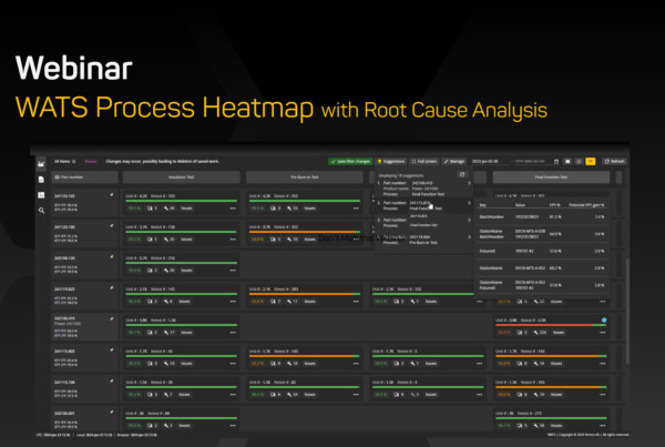 Webinar, WATS Heatmap with AI Root Cause Analysis