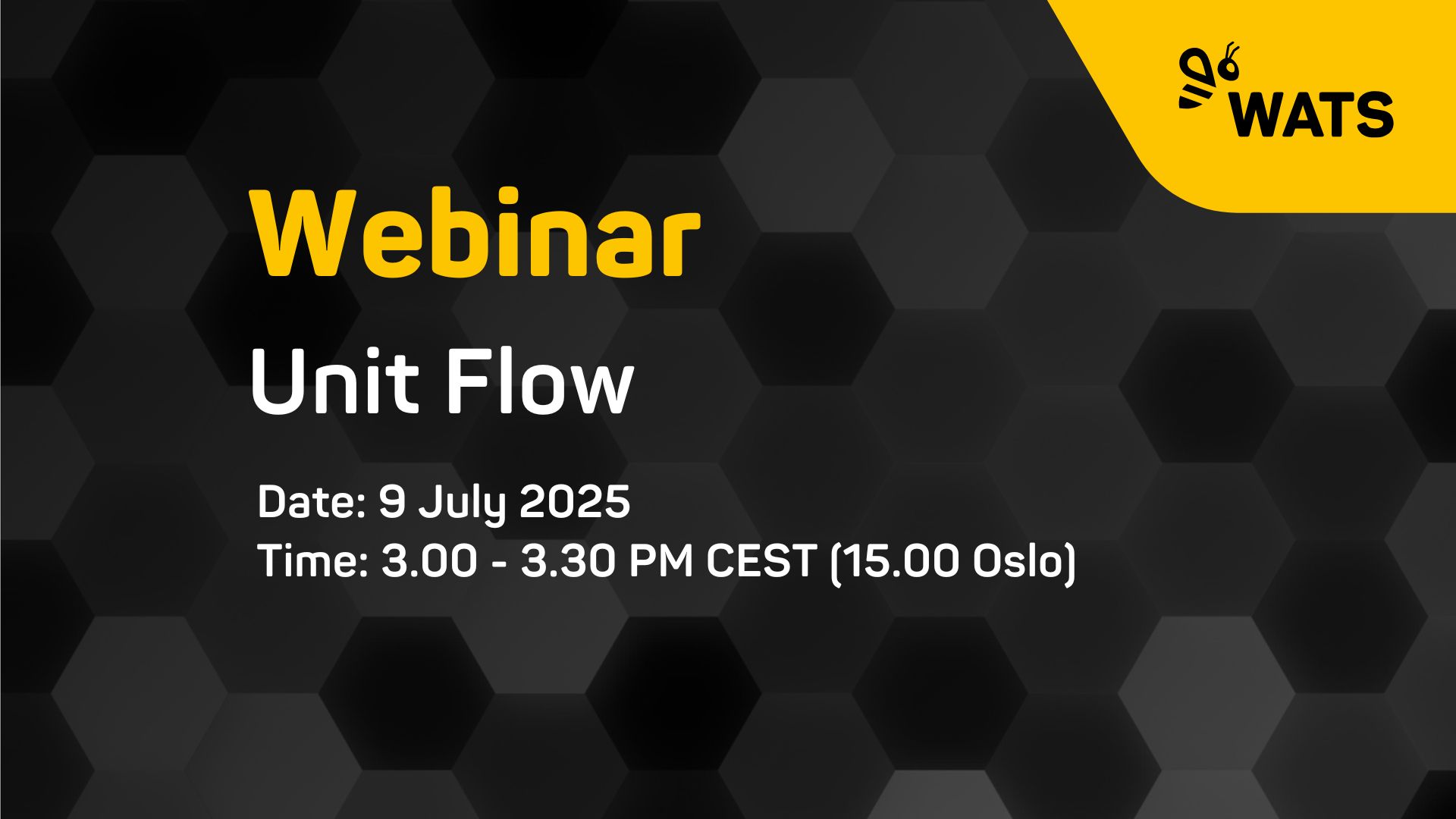 webinar WATS Unit Flow