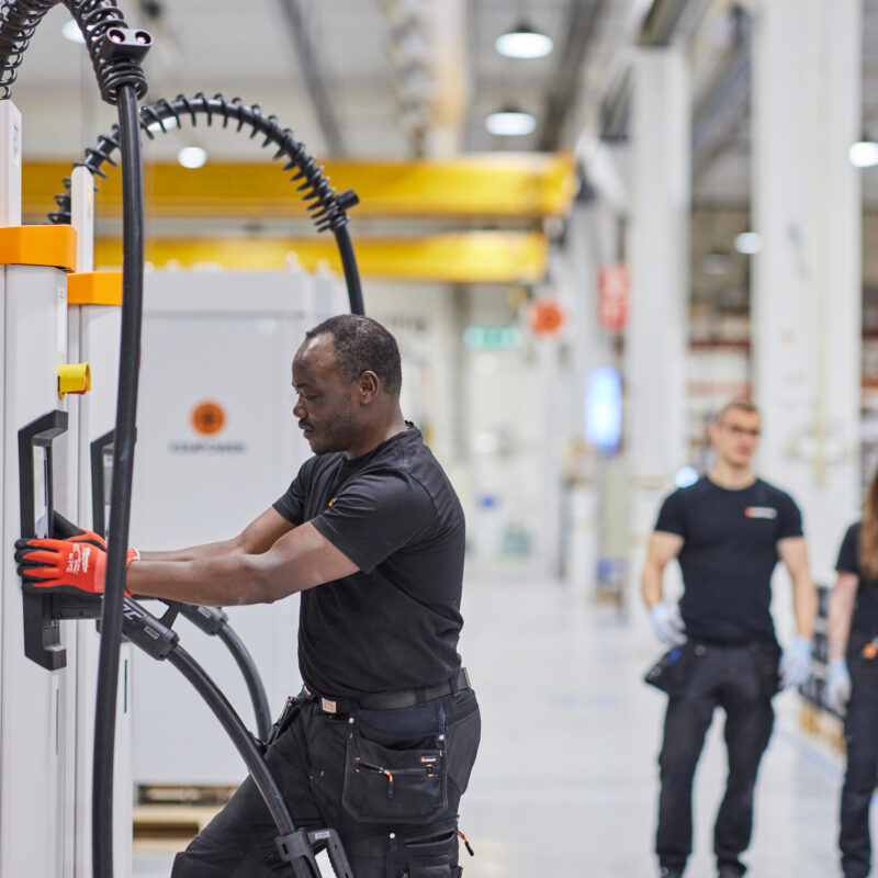 EV Charger in Kempower production